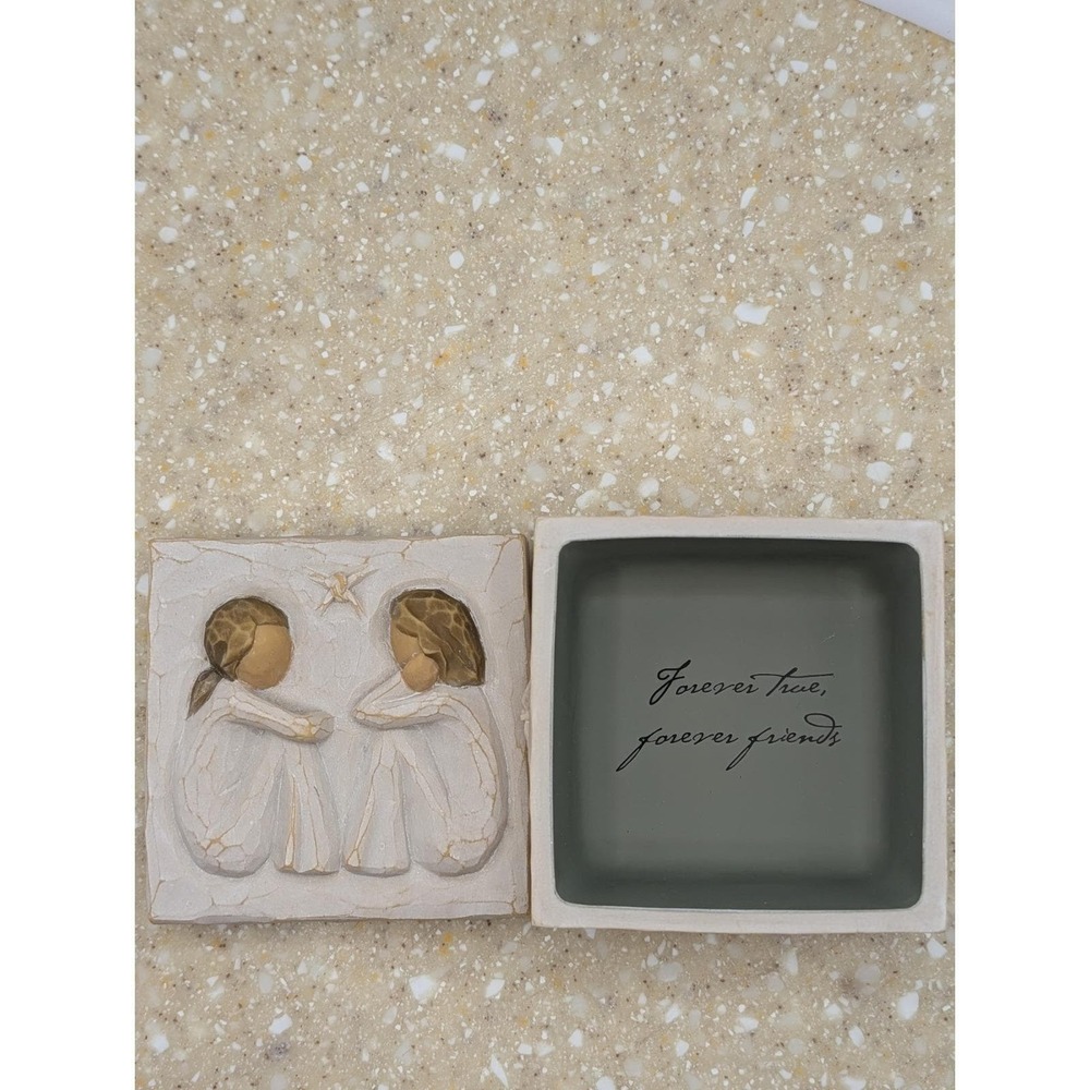 Vintage Willow Tree "Friendship" Trinket Box - Picture 2 of 5